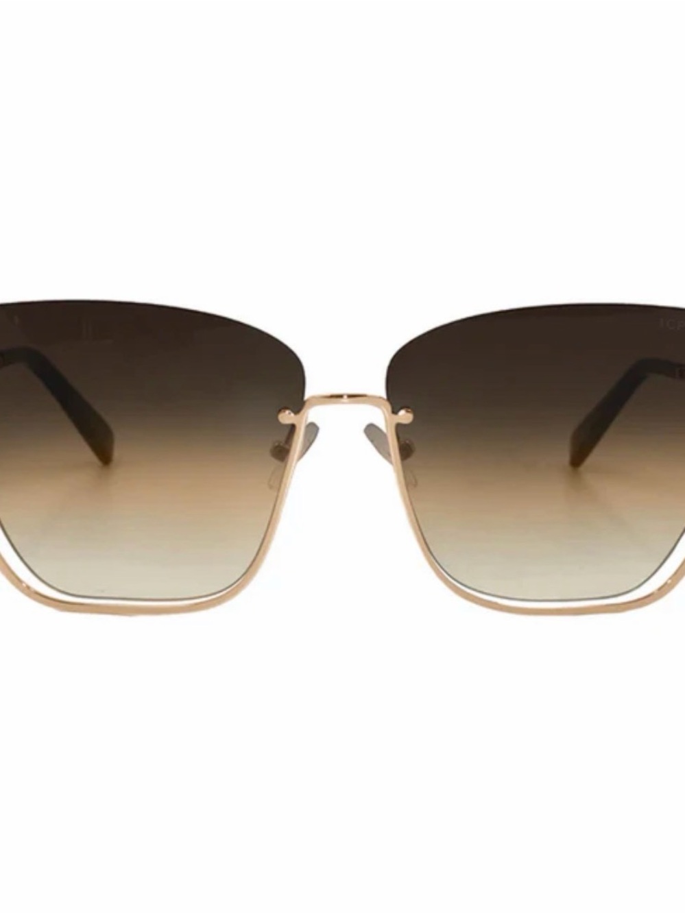 Topfoxx Rose Gold Frame Brown Gradient Lens Women's Sunglasses - Picture 5 of 7
